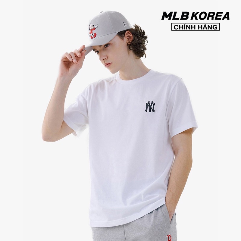 Áo phông MLB-Black Logo NY VNXK dư xịn