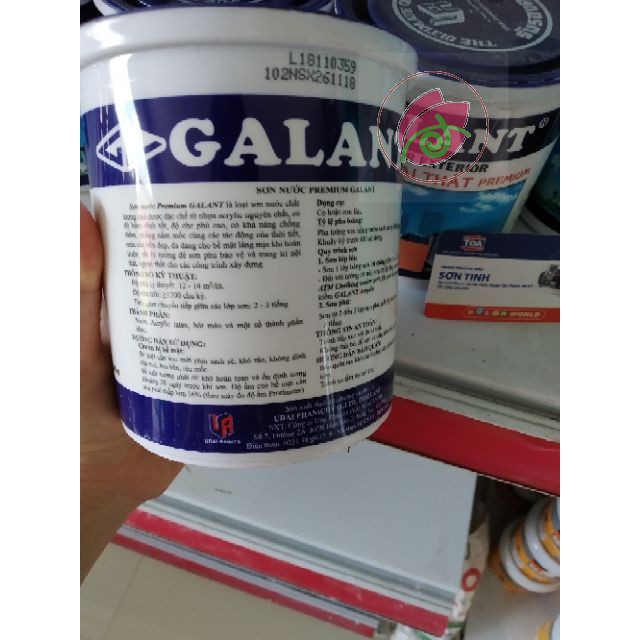 Sơn nước ngoại thất Galant màu trắng ( 800ml ~ 1Kg )