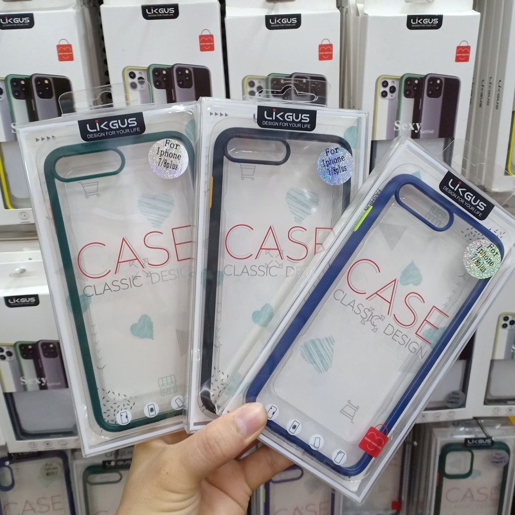 iPhone 7 PLus/ 8 Plus_ ỐP LƯNG LIKUS VIỀN MÀU