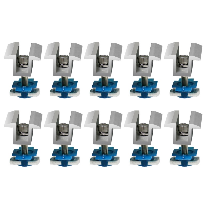 Set 10 Khung Nhôm Gắn Bảng Điều Khiển Năng Lượng Mặt Trời Cho Xe Ô Tô