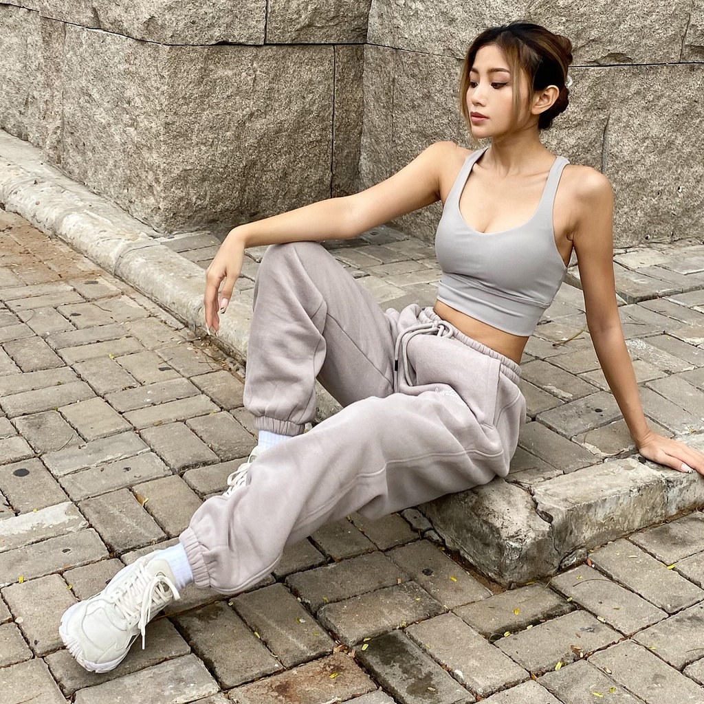 Quần jogger thể thao RYACTIVE - OVERSIZE JOGGER Light grey