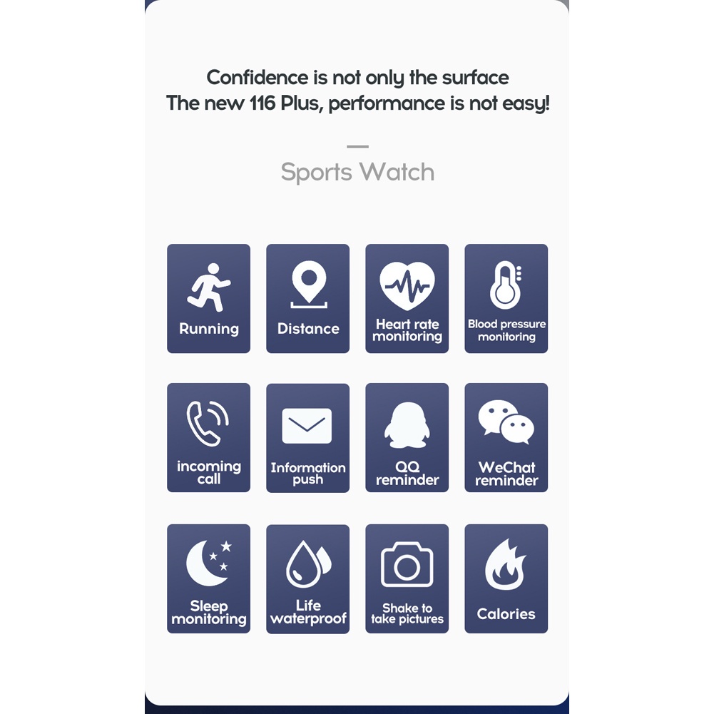 Đồng Hồ Đeo Tay Thông Minh D13 Đo Nhịp Tim / Huyết Áp / Chống Thấm Nước 116 Plus Cho Nam Và Nữ | BigBuy360 - bigbuy360.vn