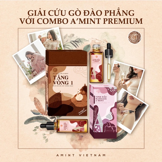 Tăng vòng 1 giảm mỡ và tinh dầu massage A’mint