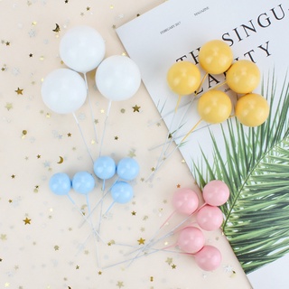 10 Gói Tiệc Sinh Nhật Macaron Bóng Bánh Topper Bánh Toppers Bánh Sinh Nhật Đồ Trang Trí
