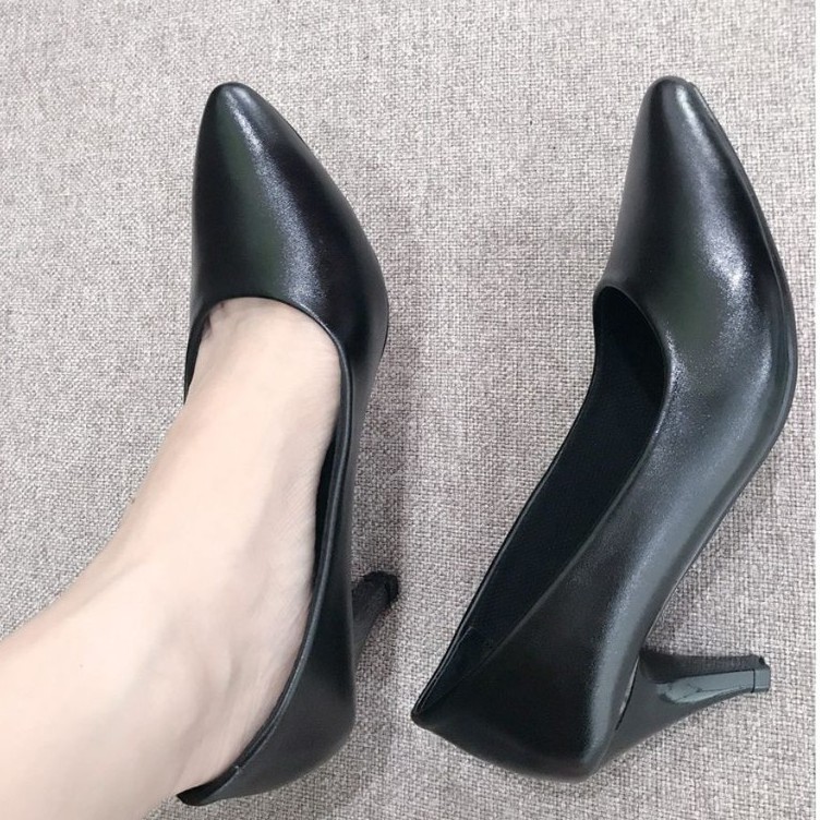 Giày Cao Gót Thời Trang Nữ Cao 5CM Đen- MÃ C1