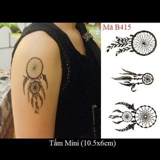 Xăm dán Tattoo dream catcher B415