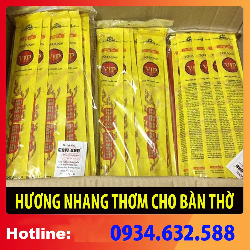 Nhang thơm cuốn tàn đẹp bát hương gia tiên, thần linh, thần Tài, Phật - 10 túi = 300 cây - VIP 38cm - Chính hiệu TAM BẢO