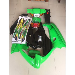 Dàn áo Wave 110 màu chuối đen