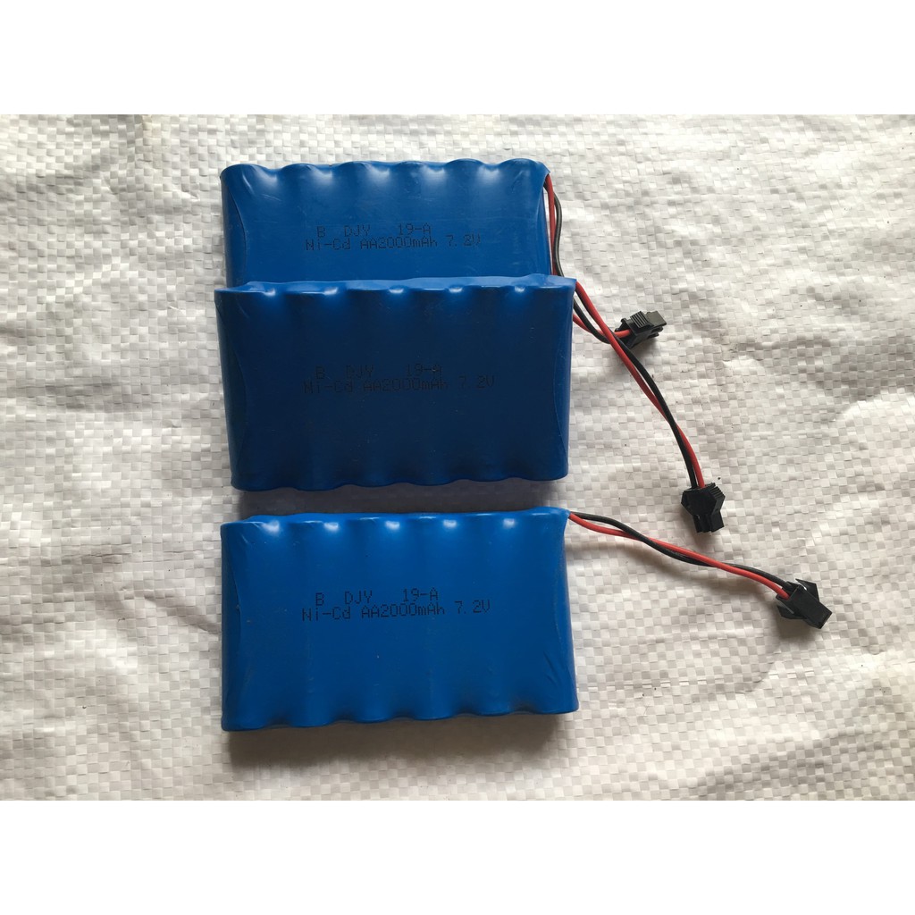 PIN DUNG LƯỢNG CAO 7.2V2000MAH PIN XE ĐỒ CHƠI ĐIỀU KHIỂN TỪ XA