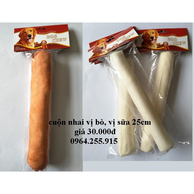 [Mã PET50K giảm Giảm 10% - Tối đa 50K đơn từ 250K] xương cuộn cho chó