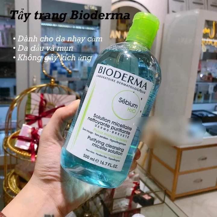 Nước Tẩy Trang Bioderma H2O 500ml Cho Da Nhậy Cảm