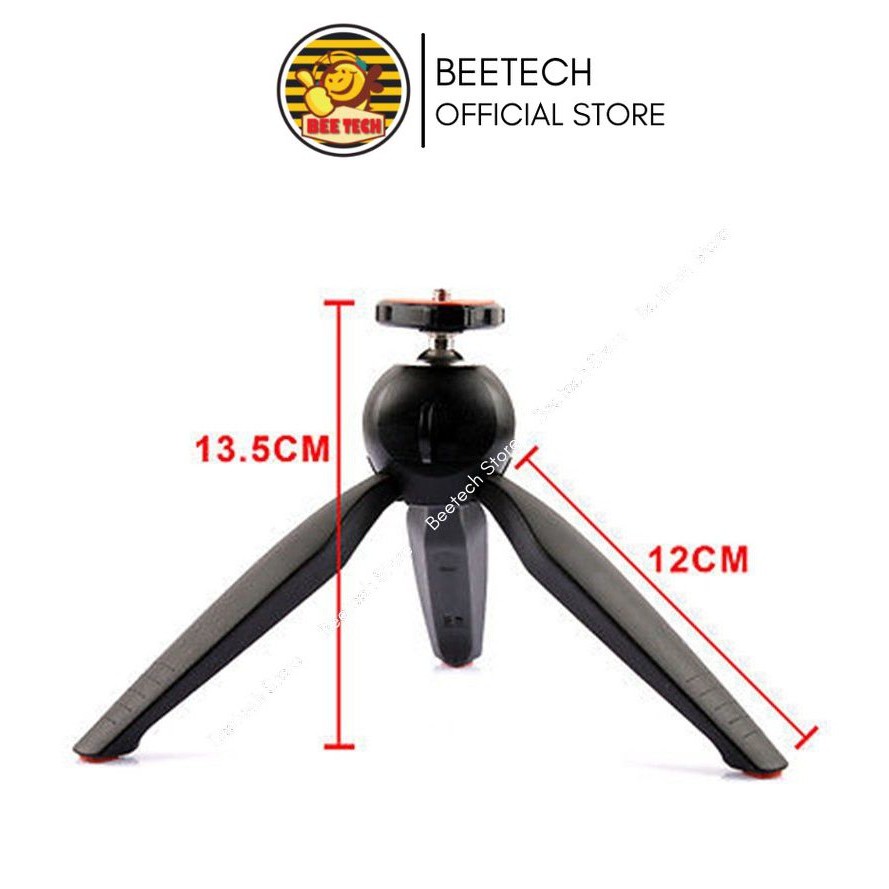 Giá đỡ điện thoại, máy ảnh Tripod Mini BT228, xoay 360 độ dùng kẹp để xem phim, livestream ... - Beetech