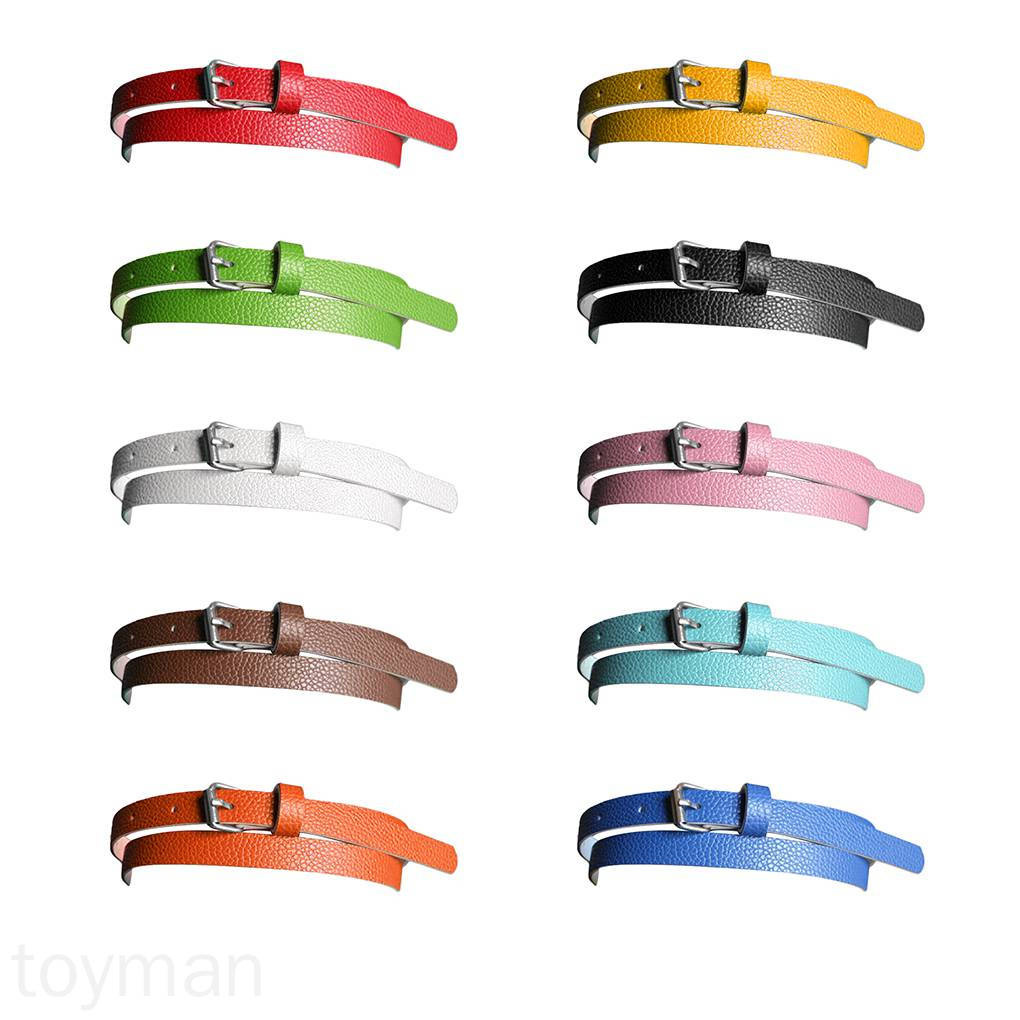 Thắt lưng da mảnh 10 màu sắc thời trang cho nữ