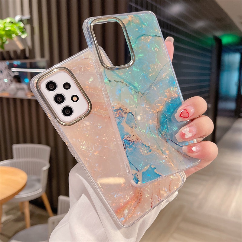 Ốp Điện Thoại TPU Silicone Họa Tiết Marble Cho Samsung A33 A53 A52s A73 A52 A32 Note 20 Ultra 5G