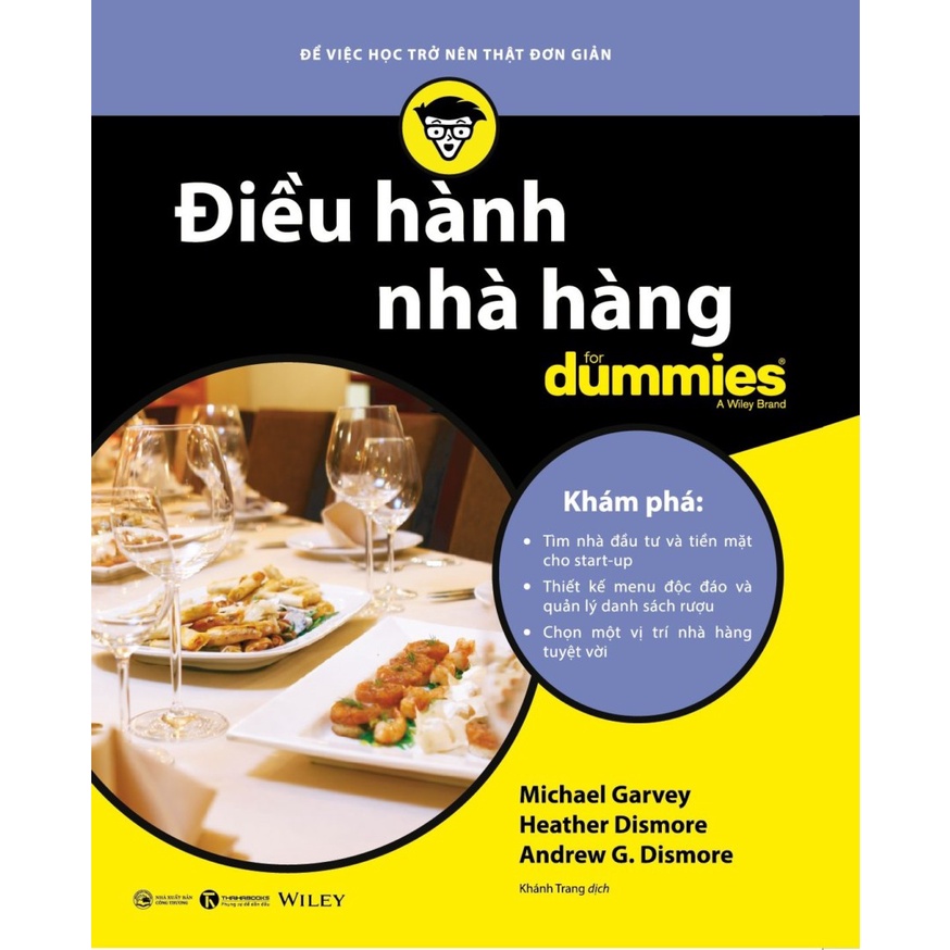 Sách - Điều Hành Nhà Hàng For Dummies - Thái Hà