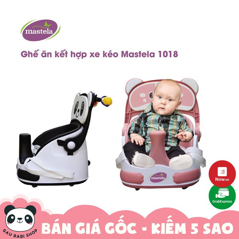 FREE SHIP !!! Ghế ăn kết hợp xe kéo Mastela 1018 chính hãng