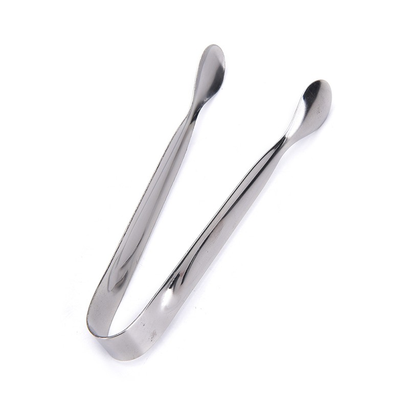 Kẹp Gắp Đá / Cà Phê Bằng Thép Không Gỉ Màu Bạc 4 Cái
