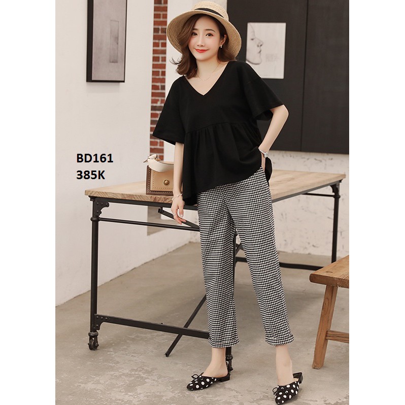 SET BỘ ĐỒ BẦU DÀI ĐI LÀM ĐI CHƠI SANG CHẢNH BD161