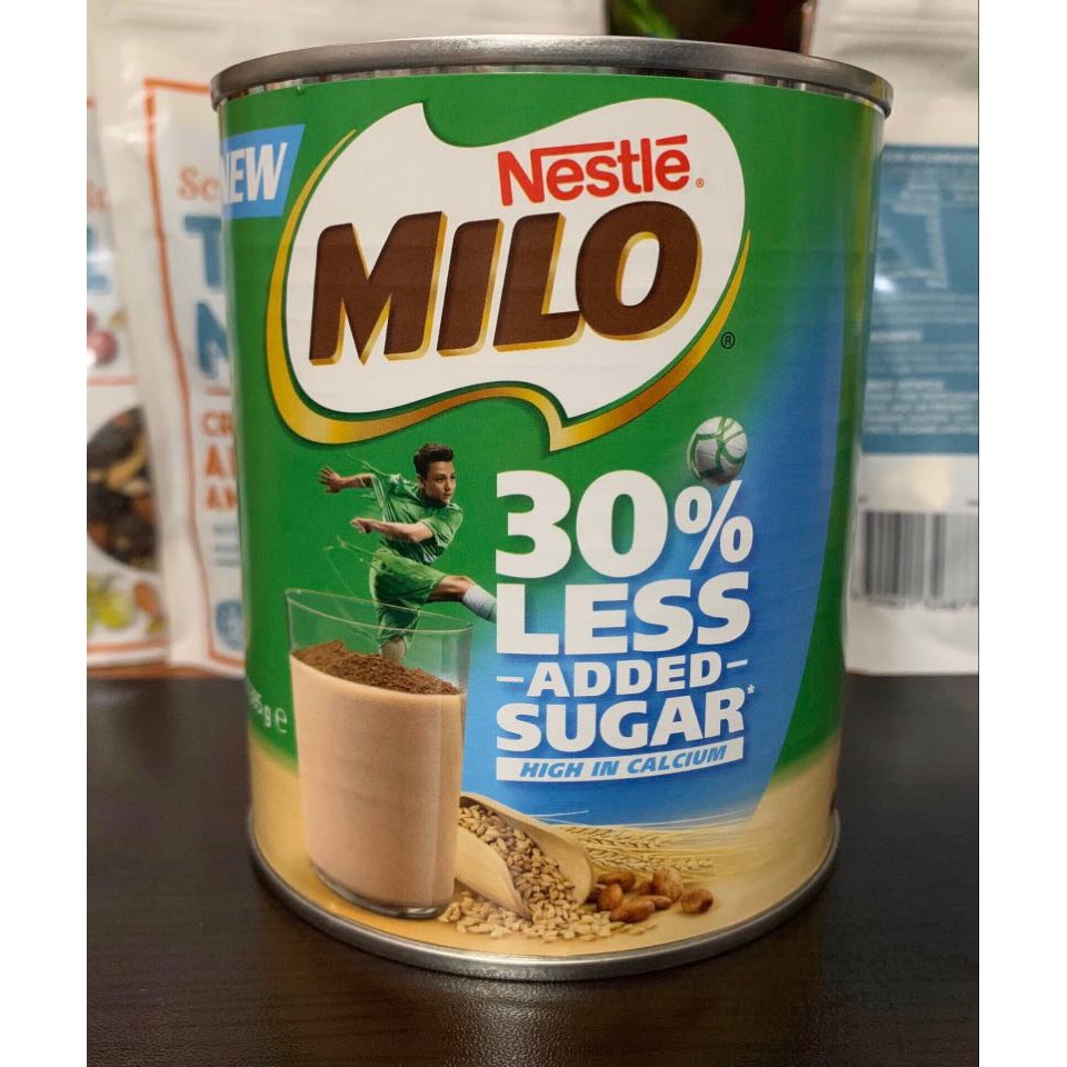 Sữa Nestle Milo 30% Less Added Sugar 395g - lượng đường giảm 30% của Úc