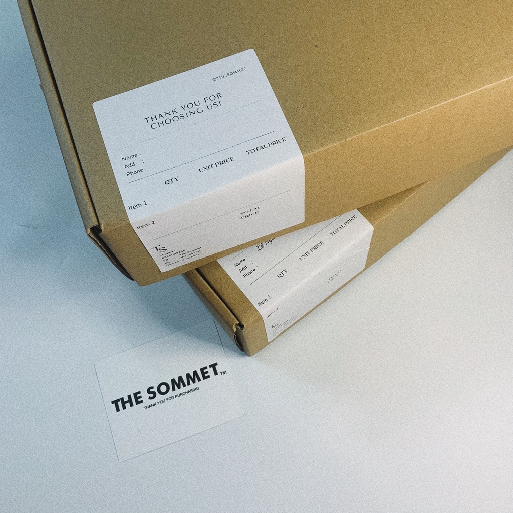 {The Sommet} Box sản phẩm áo đính kèm