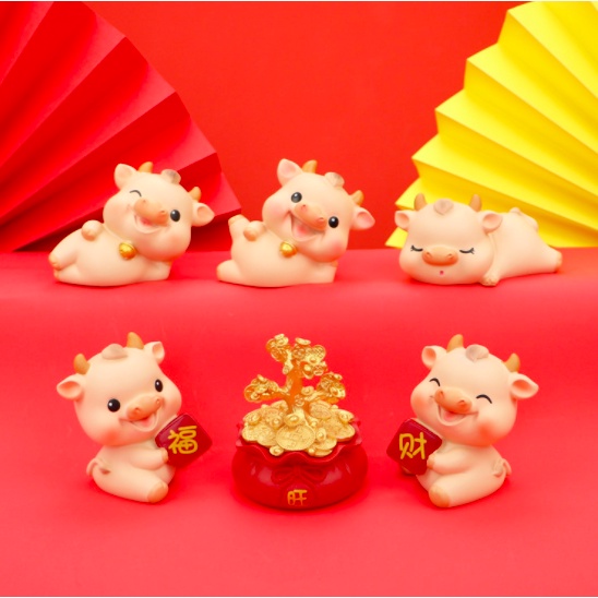 Mô hình cây tài lộc mini cao 6cm dùng làm quà tặng trang trí bàn học, bàn làm việc, tủ sách, tiểu cảnh mini - Ráp