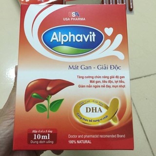 siro Alphavit mát gan giải độc hộp 20 ống