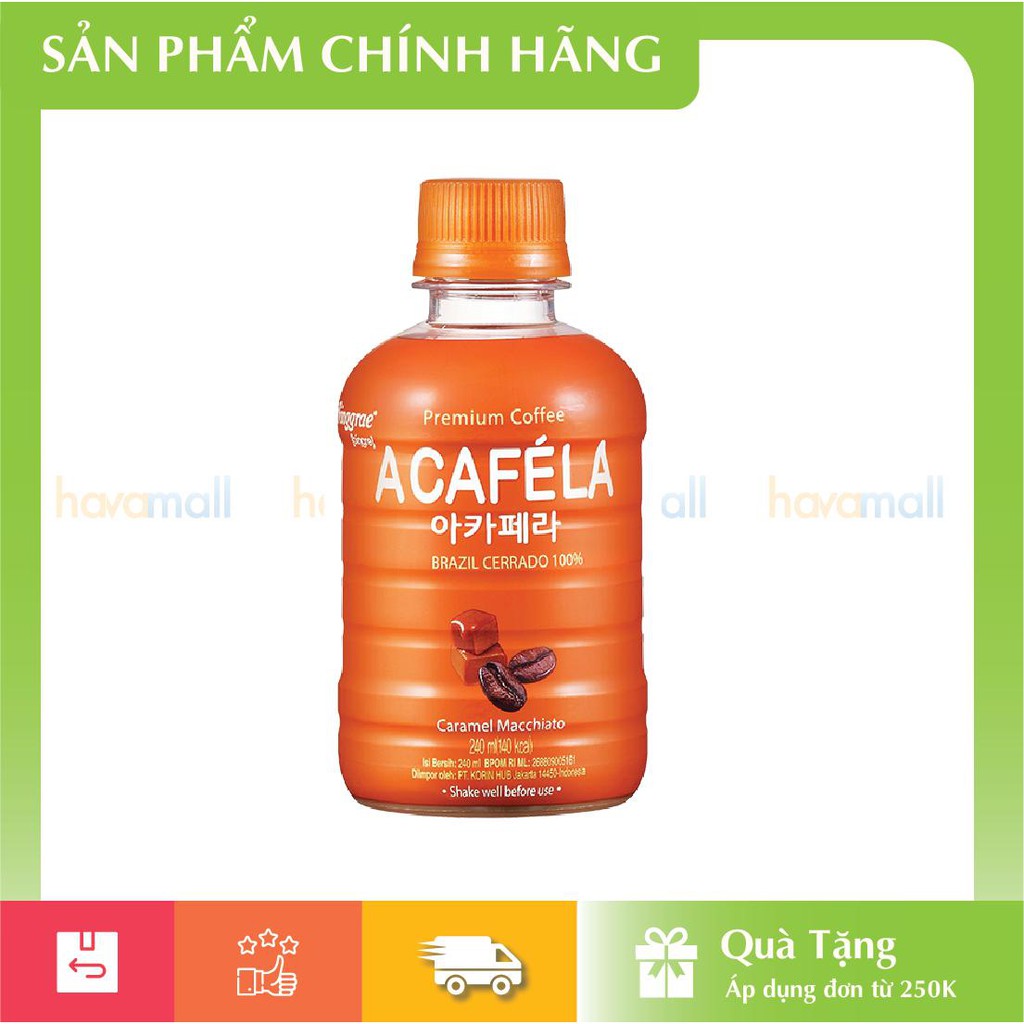 [HÀNG CÔNG TY] Cà phê đóng chai Acaféla 240ml