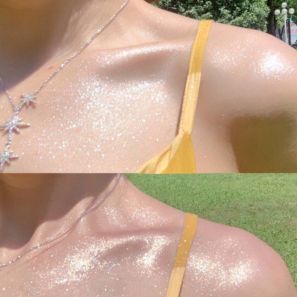Nhũ lăn bắt sáng hightlight kim tuyến trang điểm dạng lỏng tạo hiệu ứng lấp lánh Hatola