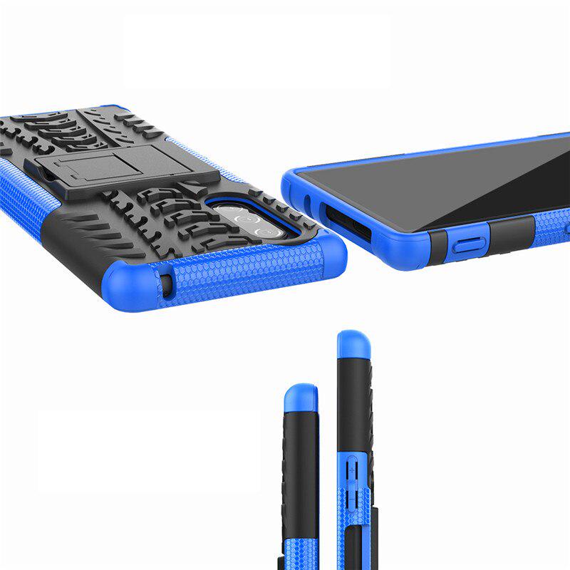 Ốp điện thoại dạng giáp bằng PC TPU bảo vệ chống sốc có giá đỡ cho Sony Xperia 5 J8210 J8270 J9210 / 5 III 6.1"