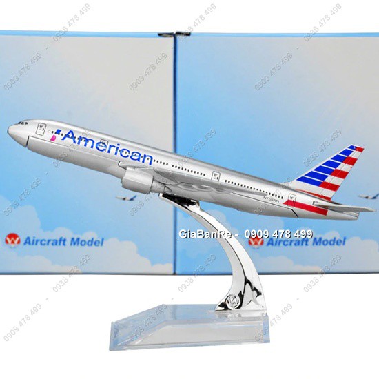 Máy Bay Mô Hình Kim Loại American Airlines Mỹ - 16cm Kèm Đế 8906