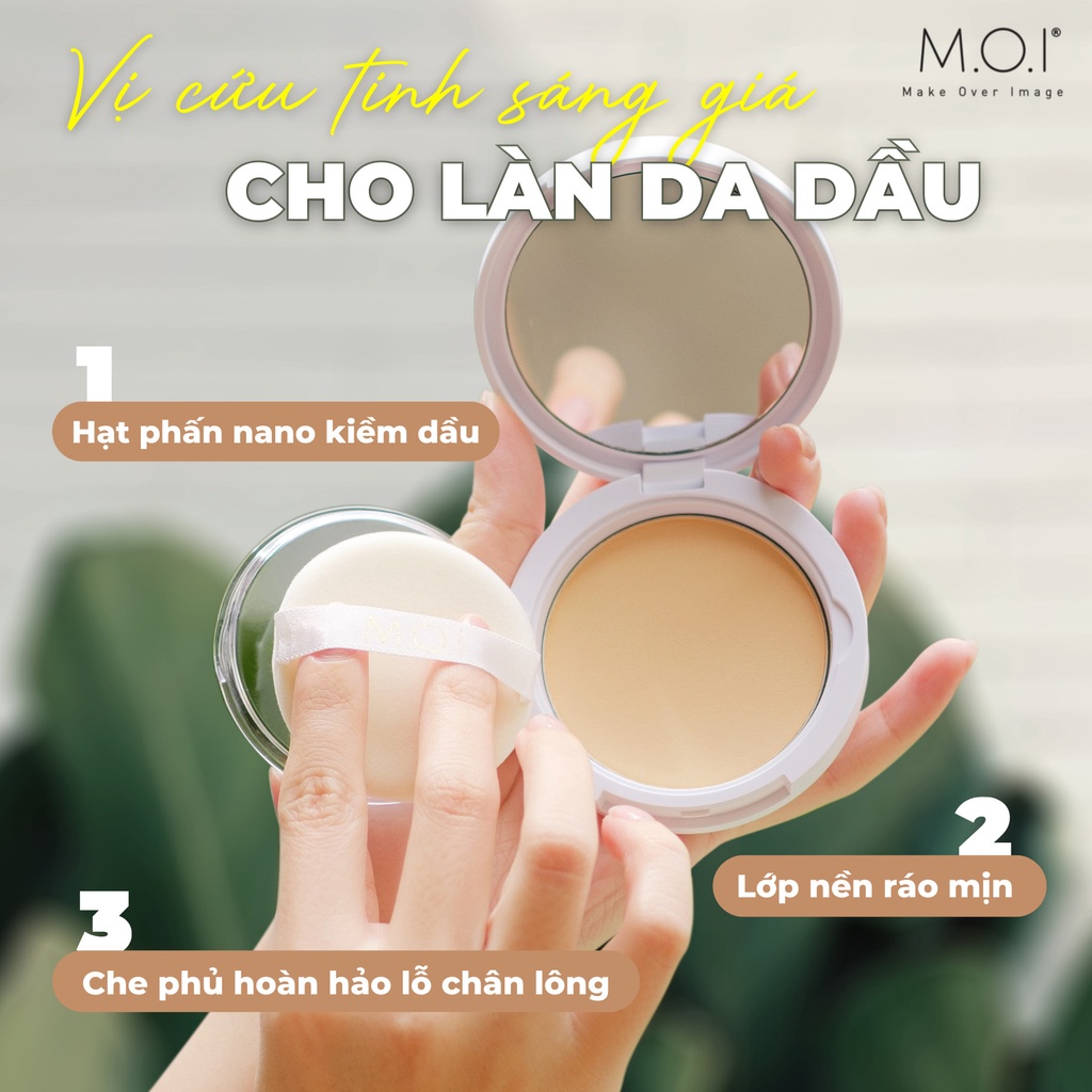 Phấn Phủ Trang Điểm POWDER Hồ Ngọc Hà MOI Cosmetics  - Kiềm Dầu Che Phủ Tốt