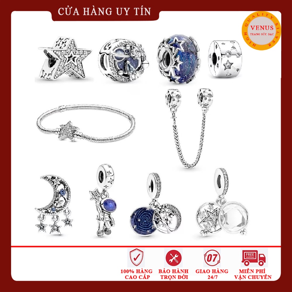 Bộ sưu tập charm Galaxy mới nhất 2022- Bạc 925 cao cấp- Trang sức bạc VENUS