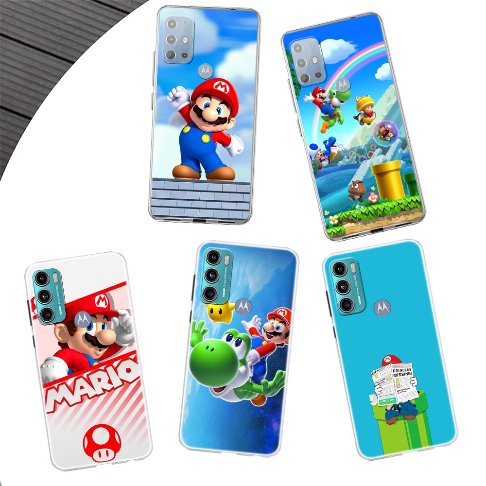 Phone Case for Motorola Moto G30 G20 G10 G9 Z2 Plus Power Play HH80 Super Mario Cartoon