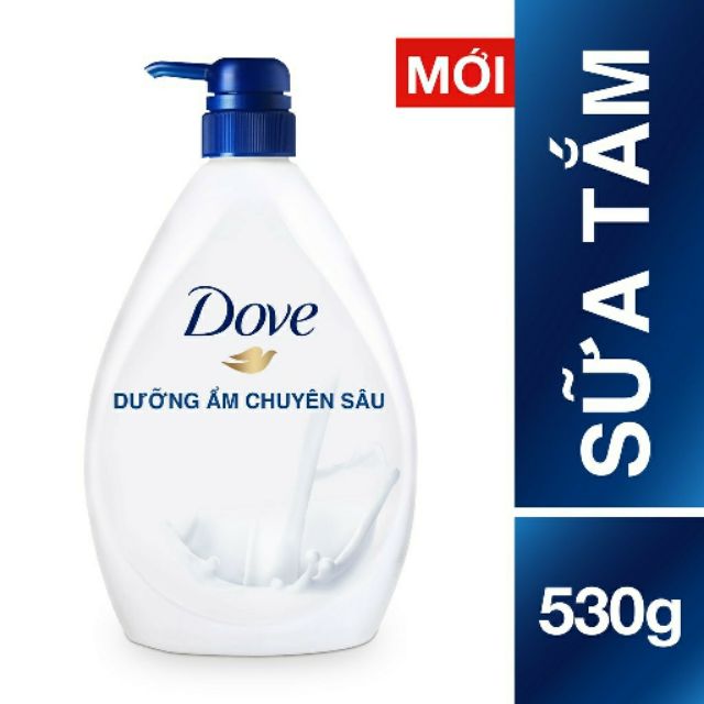 sữa tắm dove dưỡng ẩm chuyên sâu chai 530g