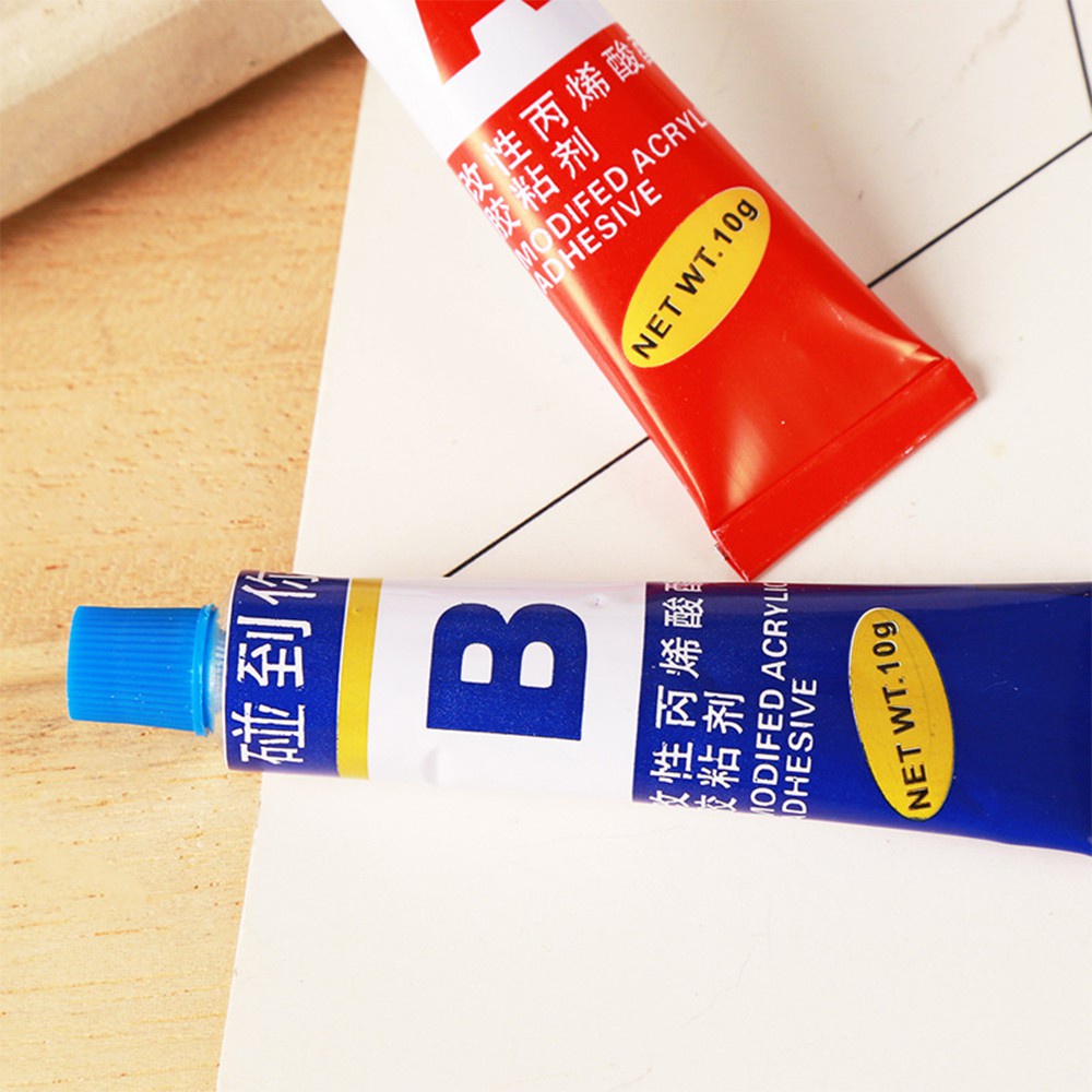 Vỉ Keo AB 2 Tuýp 2 Thành Phần - Dán Siêu Chắc Đa Năng Dán Sắt, Đá, Kính, Kim Loại, Chịu Nhiệt, Nước