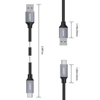 Bộ 3 Cáp Sạc Type-C Aukey CB-CMD1