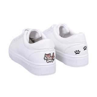 Giày thể thao nữ trắng đẹp Gót Mèo Giày nữ đẹp