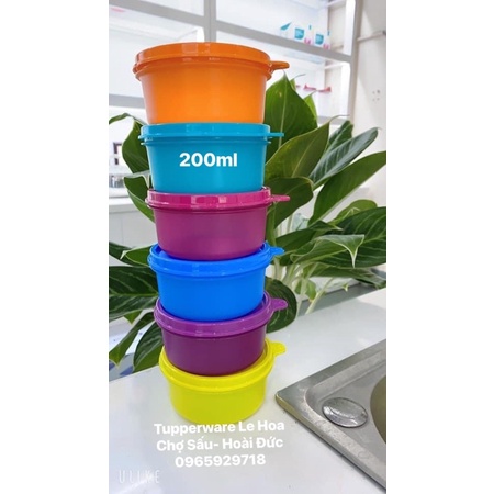Sét 6 hộp BQTP Small Server 200ml -TUPPERWARE