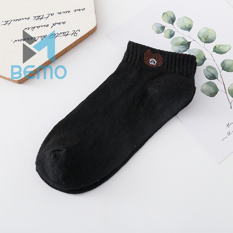 [HÀNG ĐẸP][QUÀ TẶNG] Combo 10 Đôi Tất Gấu Cổ Ngắn, Tất Gấu Brown loại 1 Cute