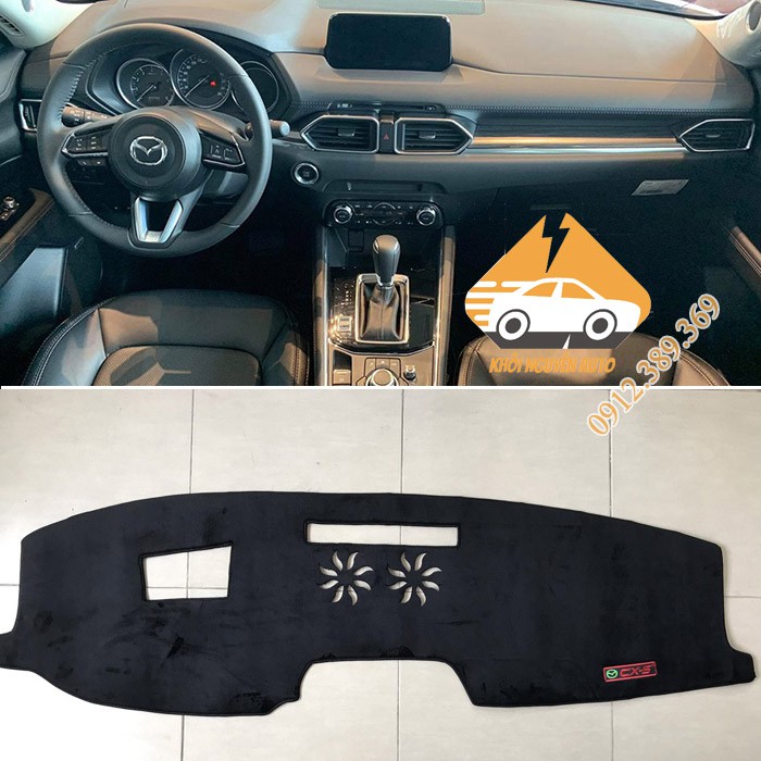 Thảm Taplo Mazda CX5 SX Việt Nam 3 Lớp Loại 1 Chống Nóng  2015-2017, 2018- 2020 Chất Liệu Nhung Mịn Chống Trượt