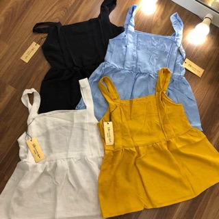 Áo peplum đũi