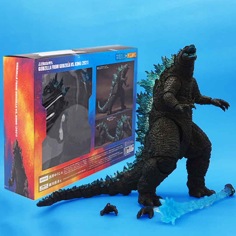 ✾2021 bộ phim chung mô hình đồ chơi có thể di chuyển được vua của quái vật Godzilla vs. King Kong gorilla đồ trang sức l