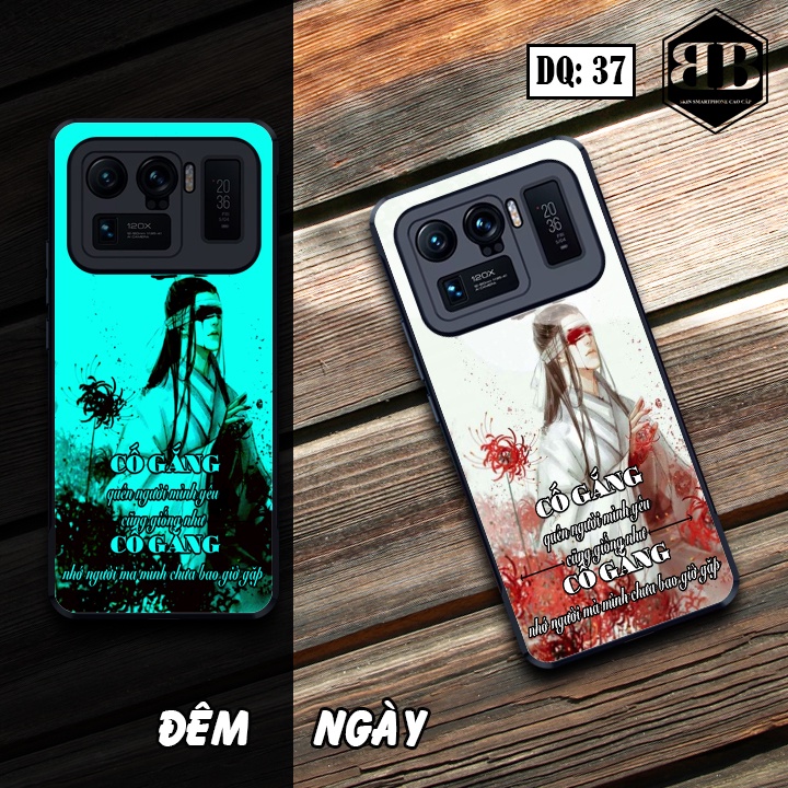 Ốp lưng kính Dạ Quang Xiaomi Mi 11 Ultra phát sáng trong đêm chống trầy tốt