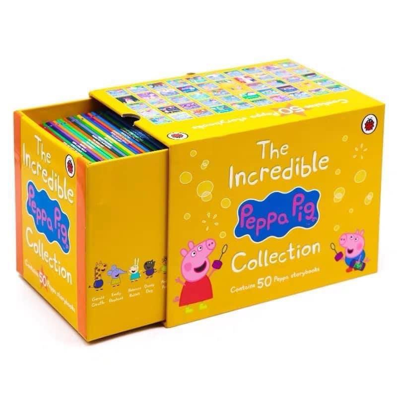 Sách - The Incredible Peppa Pig Storybooks Collection 50 Books Set - Hộp vàng