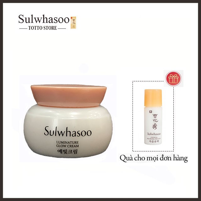 [Minisize] Kem Trắng Da Chống Lão Hoá Sulwhasoo Luminature Glow 5ml - Kem dưỡng tinh chất hạt mơ sulwhasoo