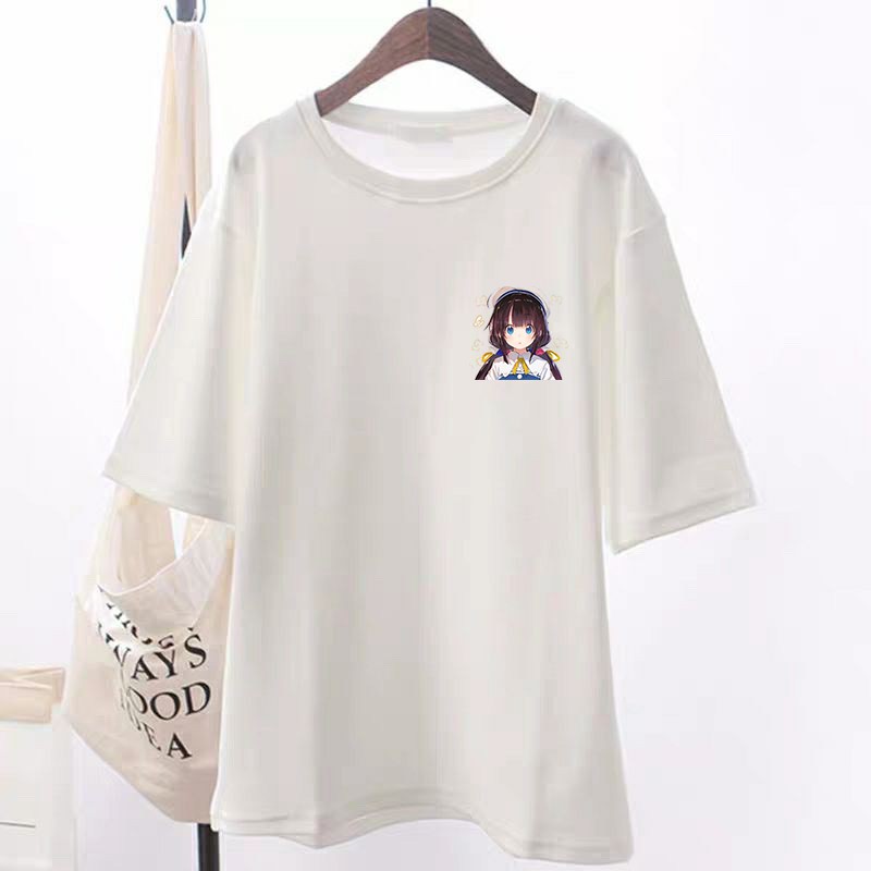 Áo thun unisex Khổng Hiền from rộng cổ tròn tay lỡ freesize 38-70kg LOGO chipi dễ thương