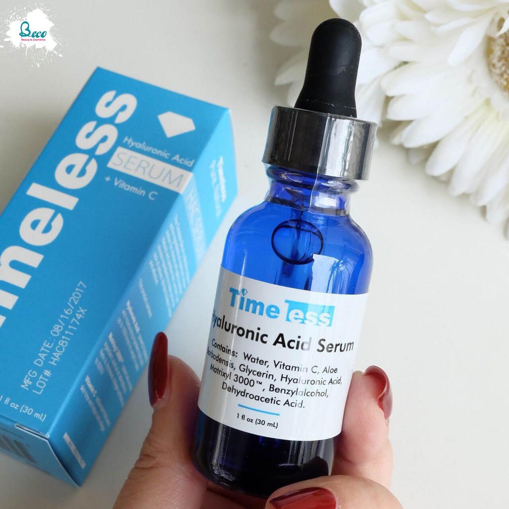 [MẪU MỚI] Serum Timeless HAC Hyaluronic Acid + Vitamin C cấp nước, sáng da, mờ thâm