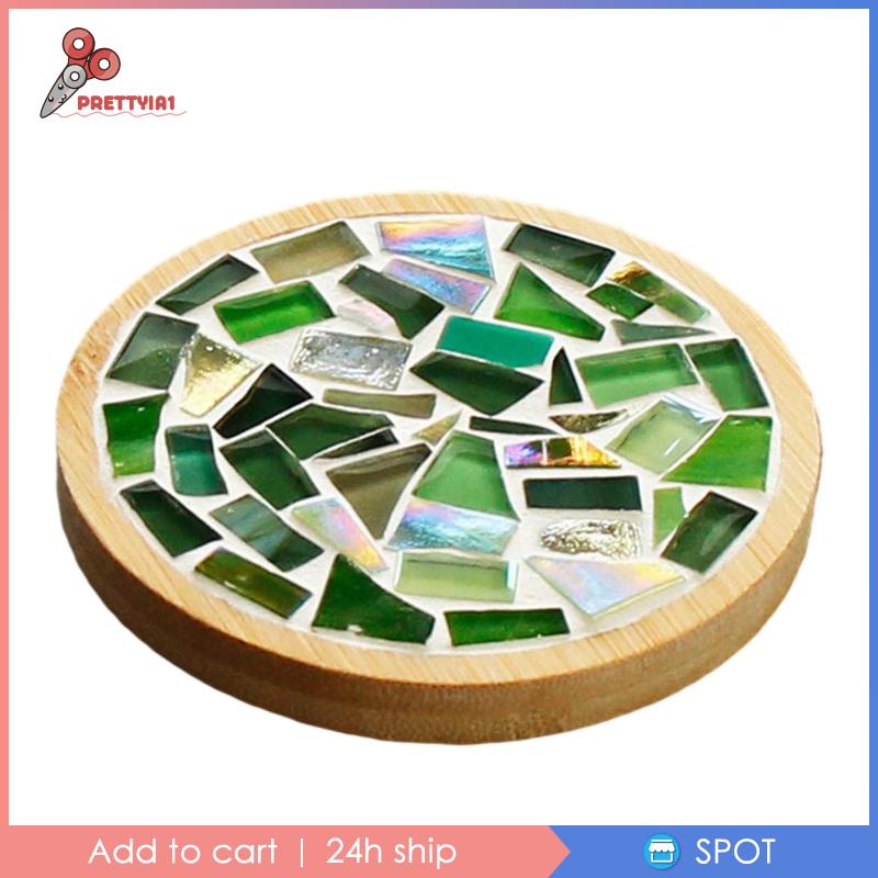 1 Bộ Miếng Lót Ly Họa Tiết Mosaic Tự Làm Thủ Công Nhiều Màu Trang Trí Nhà Cửa Cho Bé