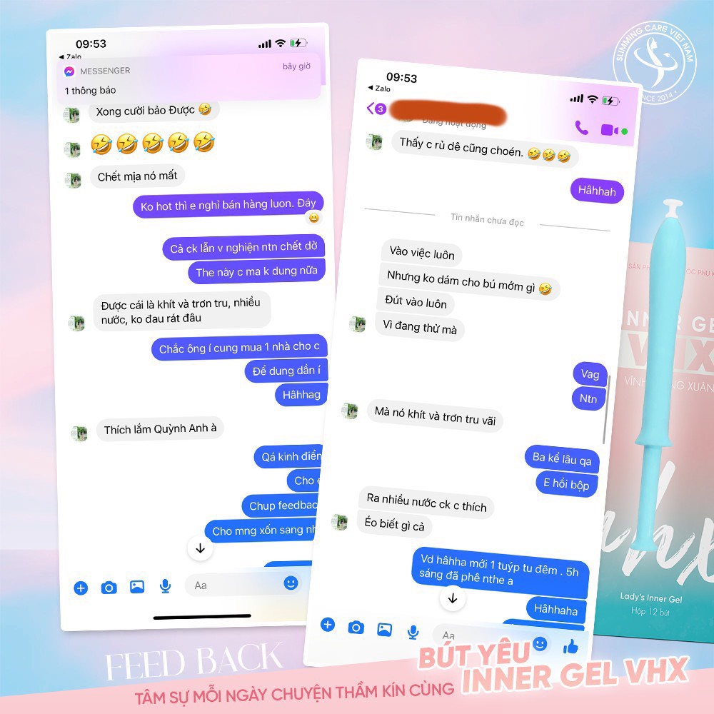 Vĩnh Hồng Xuân bút yêu chăm sóc phụ khoa inner gel Slimming Care