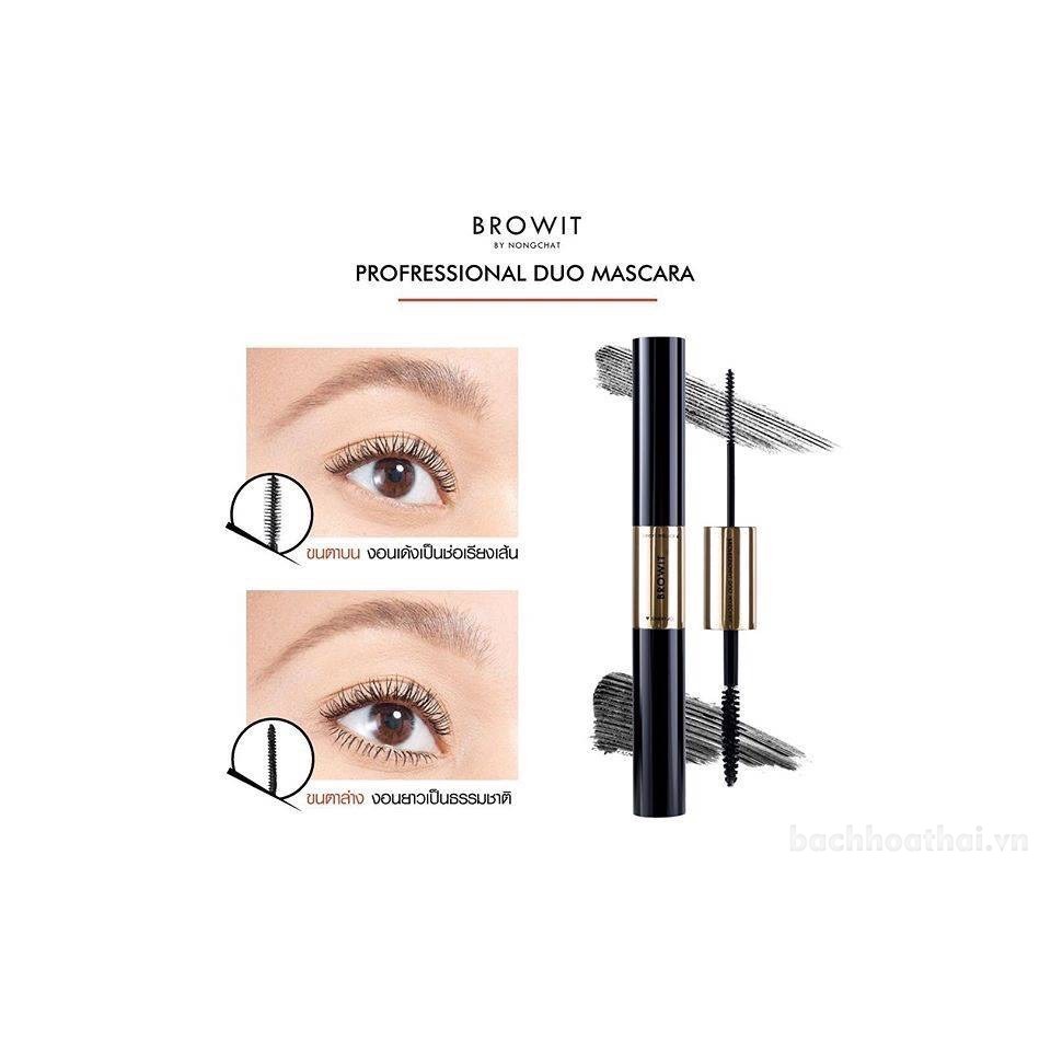 Chuốt mi Browit By Nongchat Thái Lan dòng Professional Duo Mascara chuyên nghiệp hai đầu chải